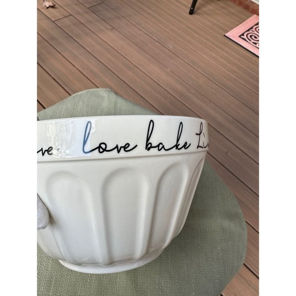California Pantry "Live love bake" Kitchen Mixing Serving Bowl 2022 - Picture 6 of 13